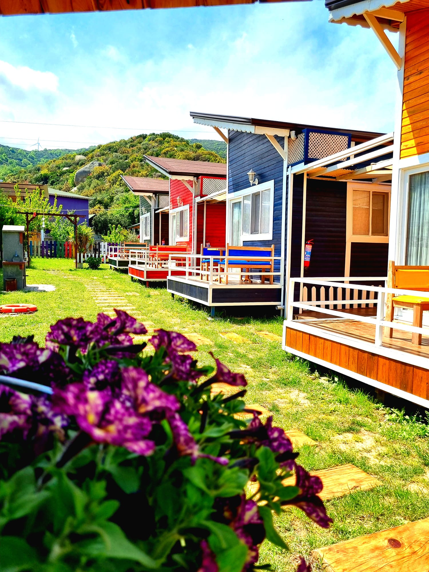 Paflima Bungalow bahçe görünümü